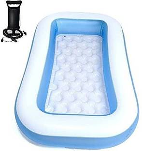 Dherik Tradworld 5.5 FT. Bath tub for Baby Inflatable Rectangular Pool with Air Balloon Pump