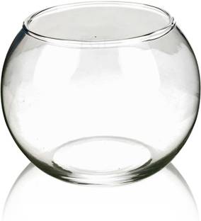 Virya Tealight Glass Candle Holder For Birthday/Home/Diwali Decoration Set of 1(Round) Glass Candle Holder