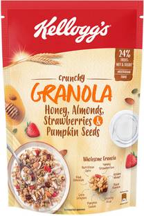 Kellogg's Granola Muesli with Honey,Almonds,Strawberries &Pumpkin Seeds Breakfast Cereal Pouch