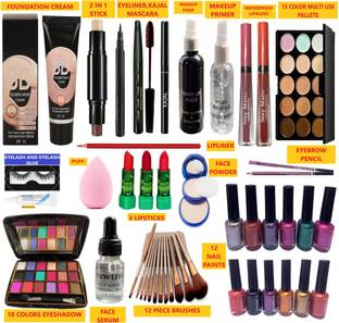 INWISH 100% original makeup product no harm to skin 45 product complete makeup set for bridal wediing party function parlour mk45-4