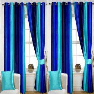 Bedi Handloom 272 cm (9 ft) Polyester Room Darkening Long Door Curtain (Pack Of 4)