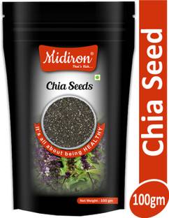 Midiron Natural Raw Chia Whole Seeds for Weight Loss with Omega 3, Protein and Fiber Chia Seeds