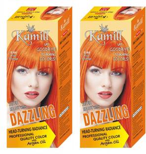 Kamill Orange Natural Hair Color (Orange 0.44) (Pack of 2) , Orange