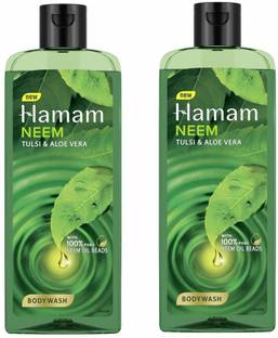 HAMAM Neem Tulsi & Aloe Vera Body Wash, 250 ml (Pack of 2)