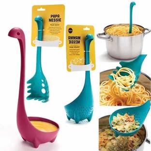 jpdsrn Nessie Ladle Spoon Disposable Plastic Soup Spoon Set