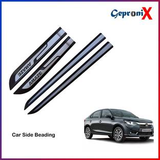 GEPRONIX Car Door Side Beading Silver Black Colour Compatible for Amaze All Models Car Beading Roll For Door