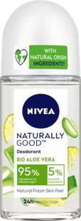 NIVEA Naturally Good Deodorant Roll On, Bio Aloe Vera, 50 ml Deodorant Roll-on  -  For Women