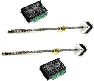 INVENTO 2pcs TB6600 + Nema 17 4.2 Kg-cm Bipolar StepperMotor withinbuilt 500mmLead Screw Automotive Electronic Hobby Kit