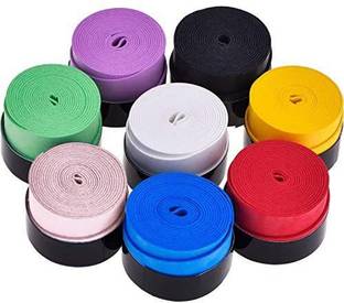 HHS SPORTS Badminton/Tennis/Squash Racket Super Tacky Grip(pack of 8) Smooth Tacky