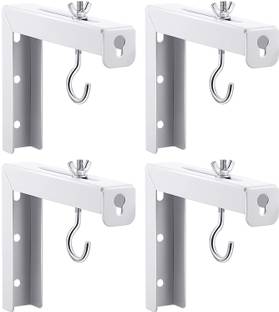 Moiz 4 Pieces Projector Screen L-Brackets Wall Hanging Mount 6 Inch Adjustable -30 kg Handrail Bracket