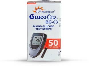 Dr. Morepen Bg03 - 50 strips (Pack of 3) 150 Glucometer Strips