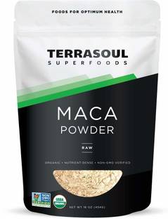 TERRASOUL SUPERFOODS Organic Raw Maca Powder - 16-Ounce 454 g