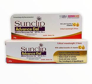 SunClip Sunscreen - SPF 50 PA+ Advance Silicon Sunscreen Gel Spf 50 With Vitamin E