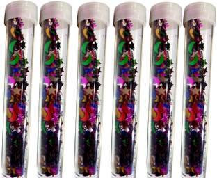 3A Featuretail Assorted Shape Glitter Flakes Stars, Moon & Heart Shapes, Glitter Sequence