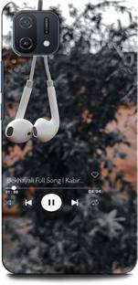 ORBIQE Back Cover for OPPO A16E EARPHONE, MUSIC, SONG, ALONE