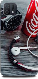 ORBIQE Back Cover for OPPO A16E WATCH, COCA COLA, EARPHONE, MOOD, HAND BAND