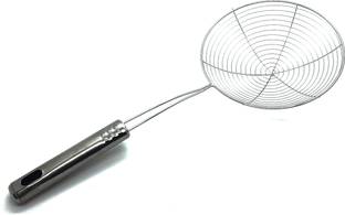 Mystrkiho Jhara Jhaari for Oil Frying Mesh Strainer Skimmer /Ladle for Frying Deep Frying Basket