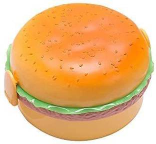 Akvanar Burger Shaped Lunch Box 2 Layer Tiffin Box for Kids Wonderful Gift ( small ) 1 Containers Lunch Box