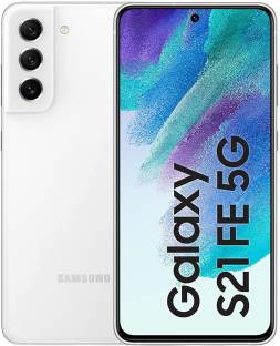 Add to Compare SAMSUNG Galaxy S21 FE 5G (White, 128 GB) 8 GB RAM | 128 GB ROM 16.26 cm (6.4 inch) Full HD+ Display 12MP + 12MP + 8MP (OIS) | 32MP Front Camera 4500 mAh Lithium-ion Battery 1 Year Manufacturer Warranty for Device and 6 Months Manufacturer Warranty for In-Box Accessories ₹39,999 ₹74,999 46% off Free delivery Save extra with combo offers Upto ₹30,600 Off on Exchange