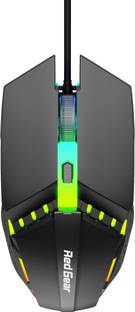 Redgear A-10 with LED and DPI Upto 2400 Wired Ambidextrous Optical  Gaming Mouse