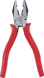 DURELO Combination Plier with Side Cutter 8"/200mm(Red) Combination Snap Ring Plier