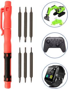 Triangle Ant ™ 12 In 1 Magnetic Pen Precision Screwdriver Bits Set Ratchet Screwdriver Set