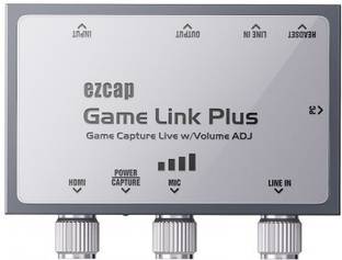 Etzin Ezcap Game Link Plus Game Capture Live w/volume Adj Media Streaming Device