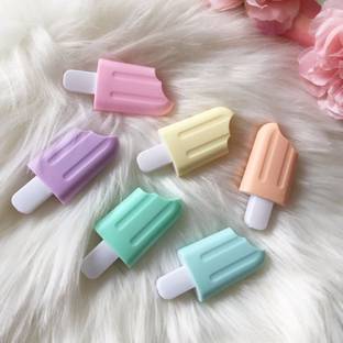 DGV Quirky Pastel Ice Cream Stick Popsicle Shape Highlighters|Set Of 6 Pastel Shades