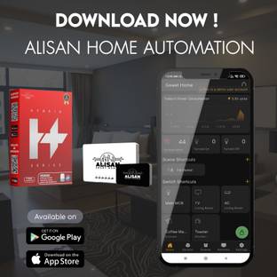 ALISAN SMART HOMES Wifi smart switch 16 AMPHYBRID with built in temperature sensor and IR blaster Smart Switch