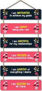 Artvibes Positive Quote Decorative Wooden Wall Hanging for Home Decor Item (WH_3242N)