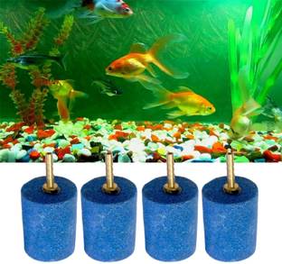 Jainsons Pet Products 3 inch Brass Nozzle Air Stone for Aquarium Fish Tank Increase Oxygen Level, 4Pc Aquarium Air Stone