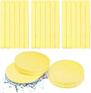 Berry Basic Facial Sponge Compressed Face Cleansing, Face Cleaning Sponge Pads