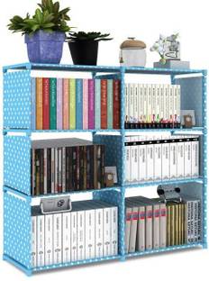 SPIRITED Plastic 8 Shelf Book Organizer Plastic Open Book Shelf