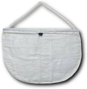 Save Cheese Cloth Nut Milk Bag with Hanging Handle and Drawstring Lock Collapsible Strainer