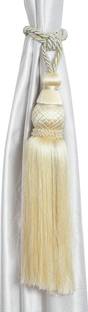 goycors White Tassels, Tieback Hook, Curtain Hooks
