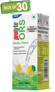 Cipla Prolyte ORS Ready to Drink Oral Rehydration Contains Electrolytes | WHO Formula Energy Drink