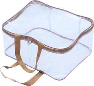 Billiondesigner Storage Organizer for Storing Blanket, Clothes Presents Multipurpose Storage Bag for Clothes Organizer for Sarees Blanket Cover FW515-BROWN-PK1