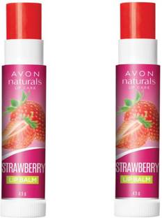 Avon Anew Naturals Strawberry Lip Balm (set of 2) Fruity