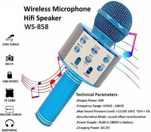Y2H Enterprises W118_WS-858 Plus Microphone For Home Party Singing Color May Vary (Pack of 1) Microphone