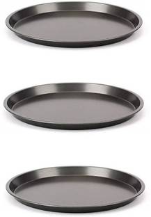 ALAMDAAR Non Stick Round Pizza Baking Tray BakeWare Plate Mould Tools Microwave Oven OTG Pizza Tray
