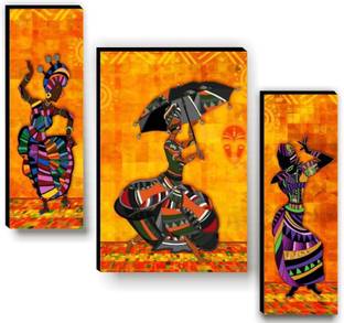 SNDArt Set Of 3 Modern Art Paintings For Living Room Digital Reprint 11.5 inch x 17.5 inch Painting