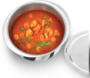 Hawkins Stainless Steel Patila, Bhagona, Tapeli (SSP30S) Tope with Lid 3 L capacity 21 cm diameter