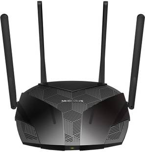 Mercusys MR80X Wireless Router 2.4 GHz, 5 GHz 3000 Mbps Wifi Speed Dual Band Internal Antenna Ethernet (Cable Broadband)