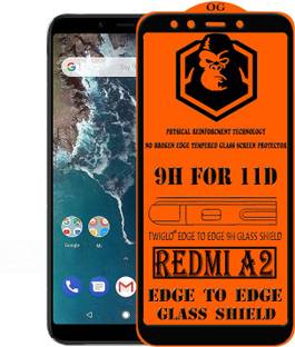 TWIGLO Edge To Edge Tempered Glass for Mi A2