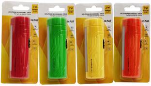 Stylopunk Long Range Led Torch Light Emergency Light+ Desk Light Pack of 4 Torch