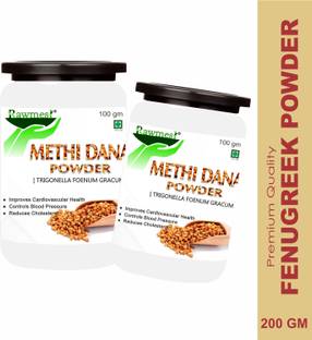 Rawmest Certified Organic Fenugreek |Methi Powder for Eating |Face |Hair|Premium Quality
