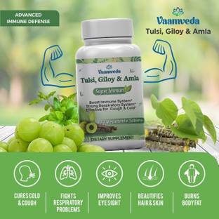 Vaamveda Tulsi Giloy Amla Ayurvedic Curcumin Vitamin C Immunity Booster