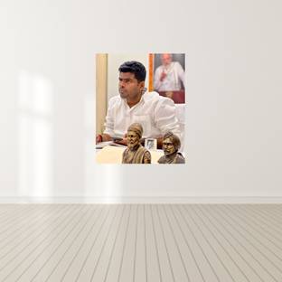 Wallzone BJP ANNAMALAI SIR Medium Vinyl Wallsticker For Office
