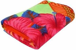 AMB Printed Double Fleece Blanket for  AC Room