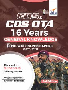 Cds & Cds Ota 16 Years General Knowledge Topic Wise Solved Papers (2007 - 2022)